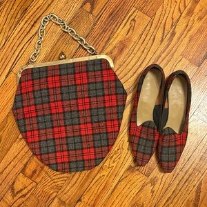 Vintage purse and matching shoes set